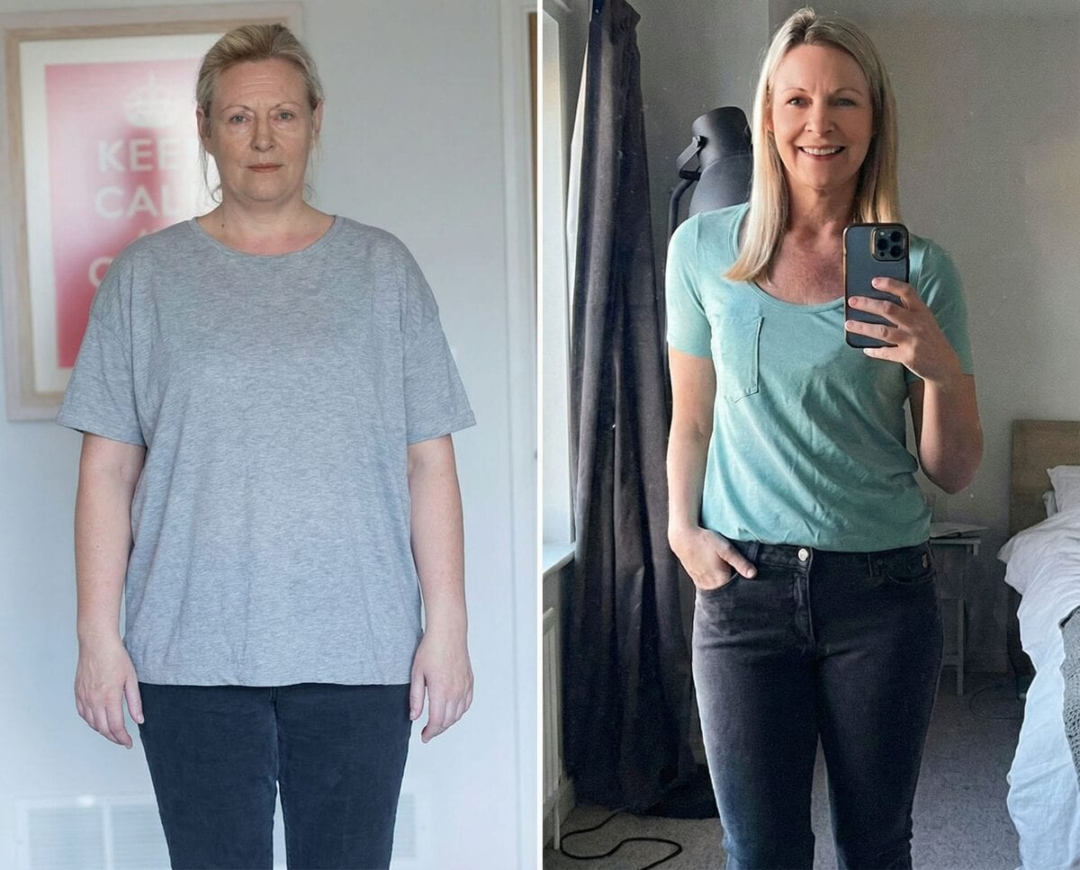 Karen's transformation in just 2 weeks